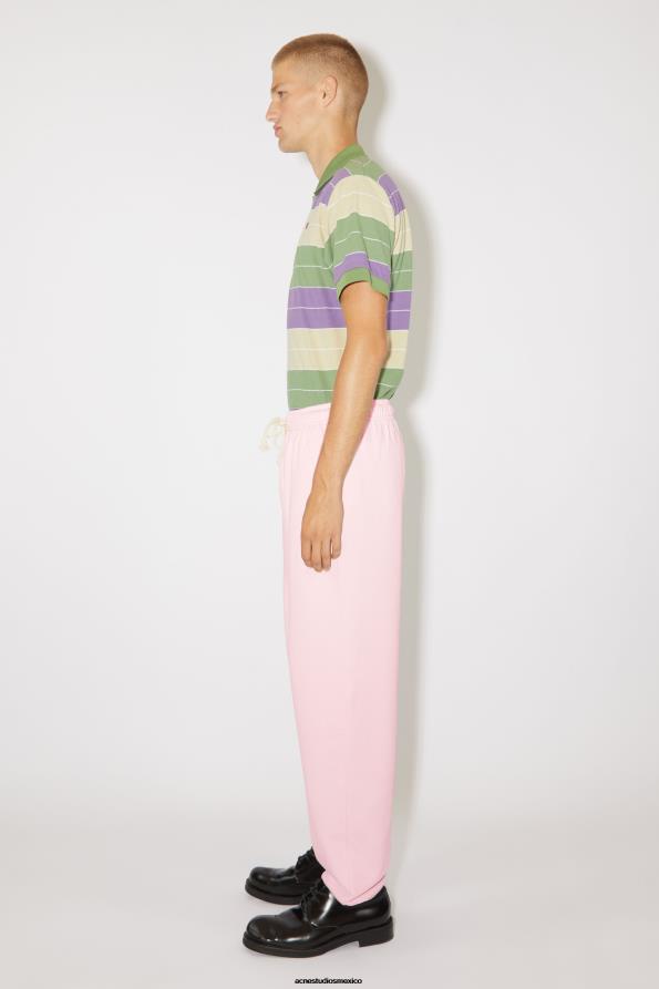 Acne Studios vestir Rosa claro 0T4HT1054 pantalones de chándal de algodón unisex