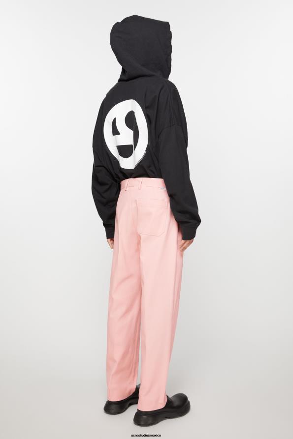 Acne Studios vestir Rosa palido 0T4HT1103 pantalones de sarga en mezcla de algodón