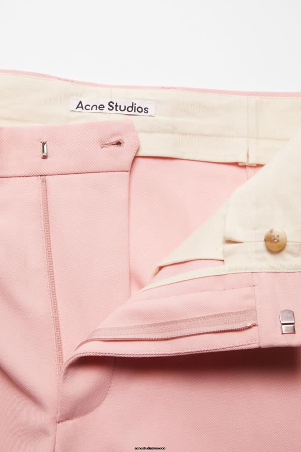 Acne Studios vestir Rosa palido 0T4HT1103 pantalones de sarga en mezcla de algodón