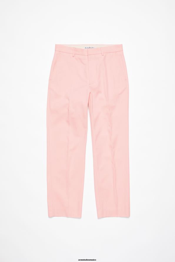 Acne Studios vestir Rosa palido 0T4HT1103 pantalones de sarga en mezcla de algodón