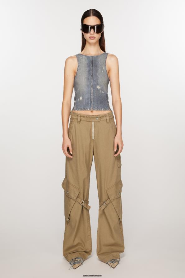 Acne Studios vestir beige frio 0T4HT307 pantalones cargo