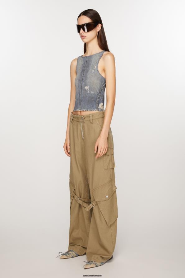 Acne Studios vestir beige frio 0T4HT307 pantalones cargo