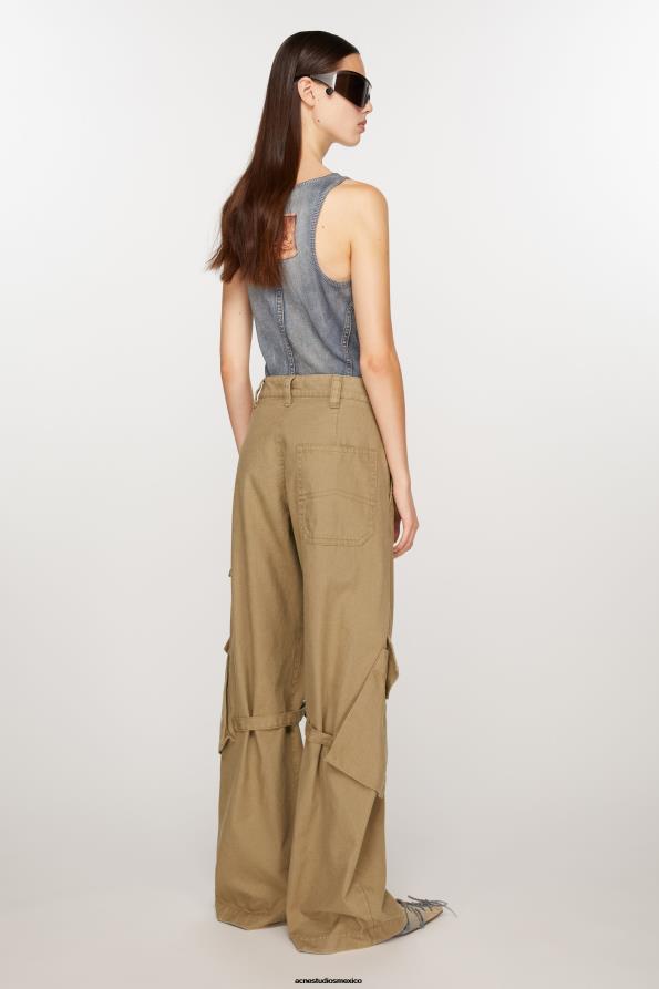 Acne Studios vestir beige frio 0T4HT307 pantalones cargo