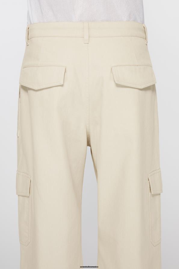 Acne Studios vestir blanco marfil 0T4HT1039 pantalones de sarga