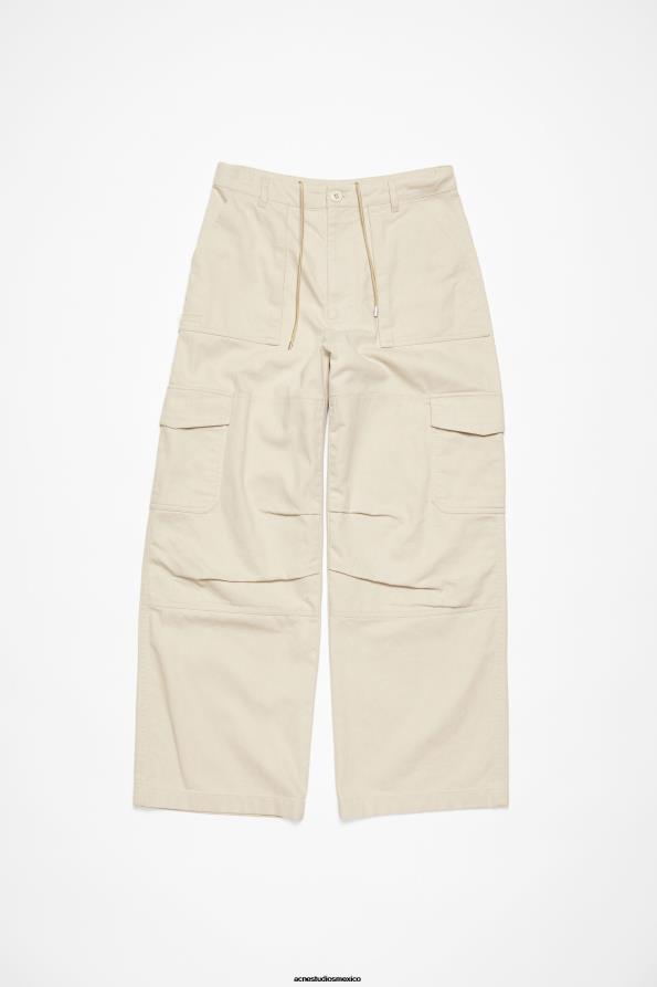 Acne Studios vestir blanco marfil 0T4HT1039 pantalones de sarga