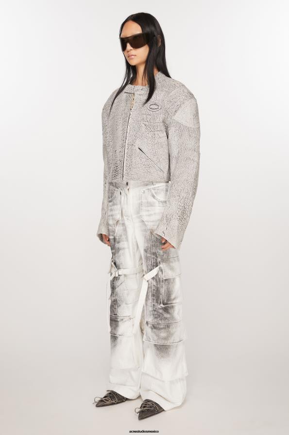 Acne Studios vestir blanco negro 0T4HT289 vaqueros cargo