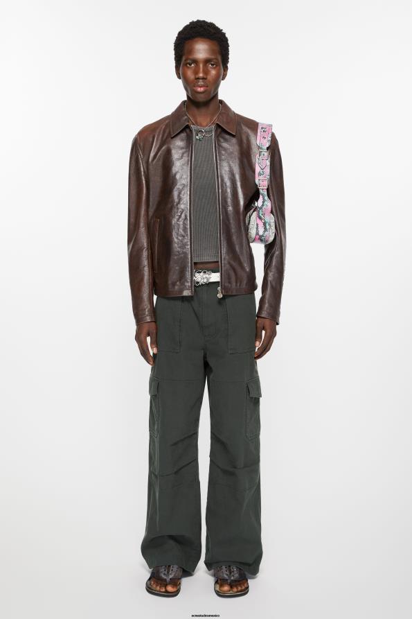 Acne Studios vestir gris oscuro 0T4HT1032 pantalones de sarga