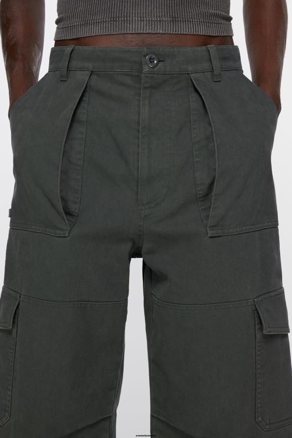Acne Studios vestir gris oscuro 0T4HT1032 pantalones de sarga