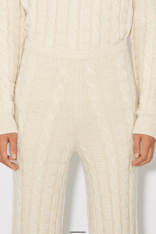 Acne Studios vestir mezcla de avena 0T4HT1058 pantalones de lana de ochos unisex