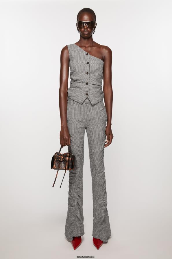 Acne Studios vestir mezcla de grises 0T4HT300 pantalones fluidos