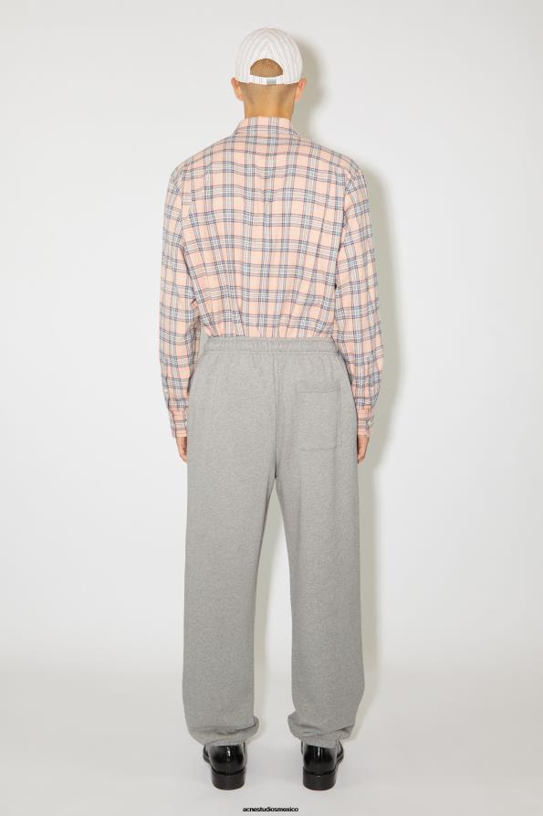 Acne Studios vestir mezcla gris claro 0T4HT1060 pantalones de chándal de algodón unisex