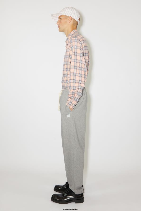 Acne Studios vestir mezcla gris claro 0T4HT1060 pantalones de chándal de algodón unisex