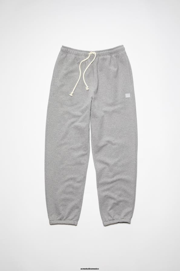 Acne Studios vestir mezcla gris claro 0T4HT1060 pantalones de chándal de algodón unisex