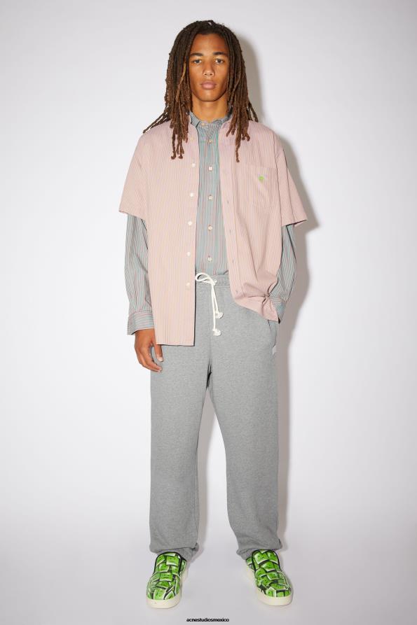 Acne Studios vestir mezcla gris claro 0T4HT1196 pantalones de chándal de algodón