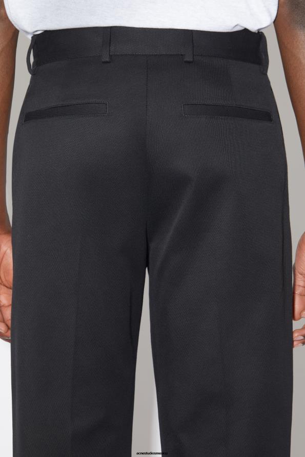 Acne Studios vestir negro 0T4HT1061 pantalones de sarga