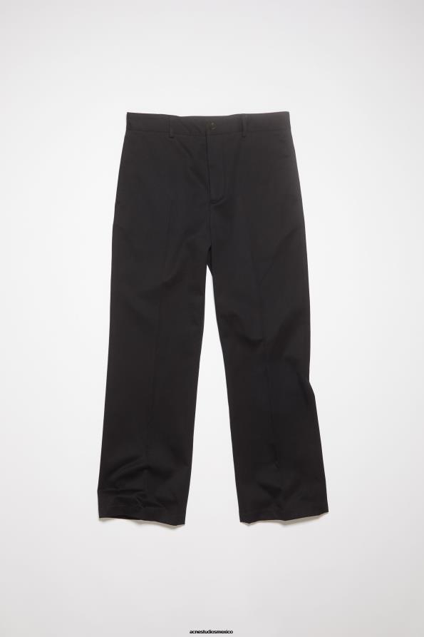 Acne Studios vestir negro 0T4HT1061 pantalones de sarga