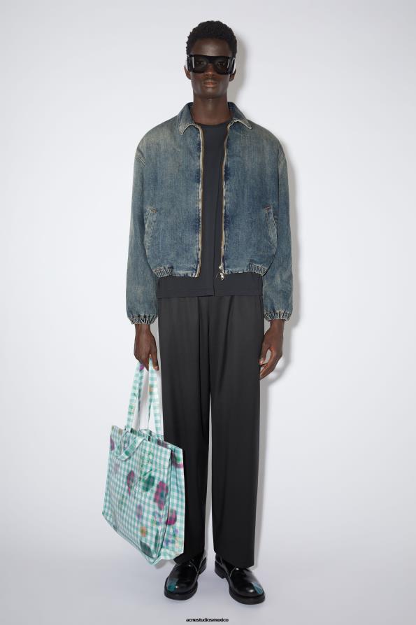 Acne Studios vestir negro 0T4HT1171 pantalones de lana