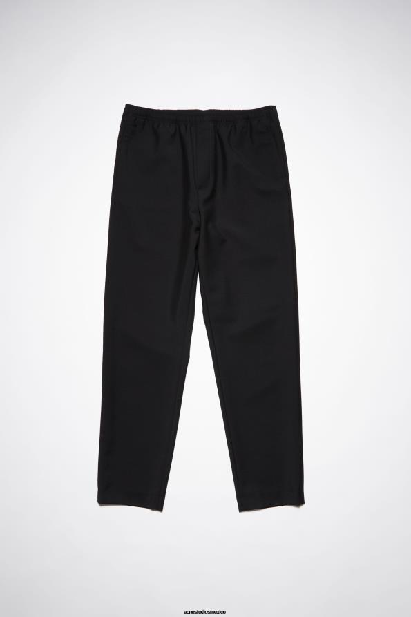 Acne Studios vestir negro 0T4HT1189 pantalones de traje holgados