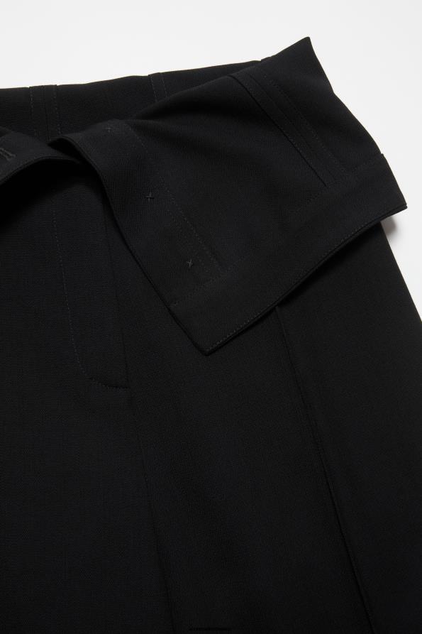 Acne Studios vestir negro 0T4HT299 pantalones de vestir en mezcla de lana