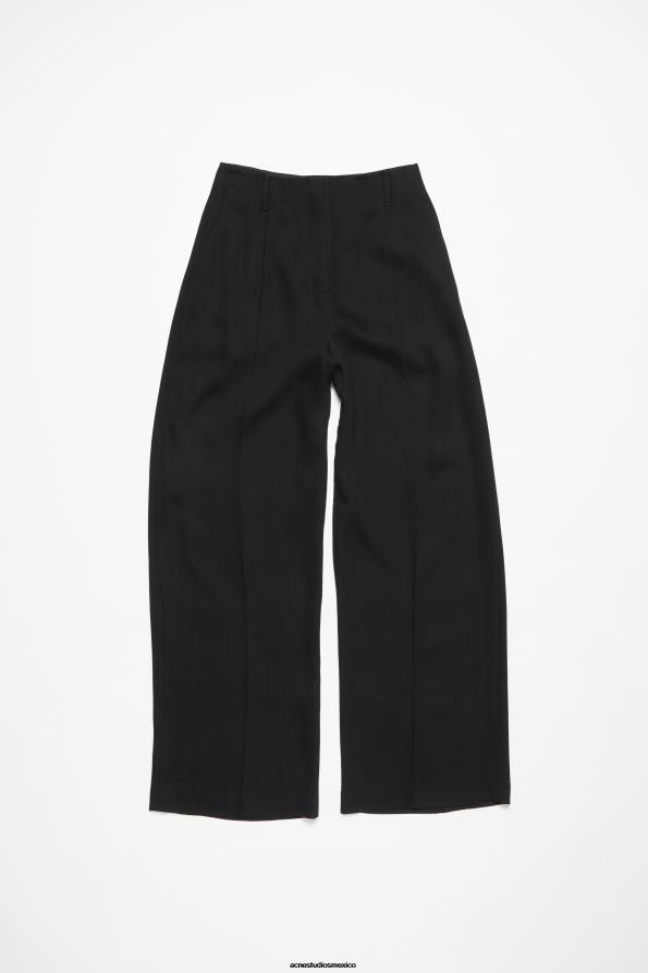 Acne Studios vestir negro 0T4HT302 pantalones de vestir en mezcla de lana