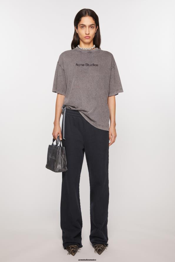 Acne Studios vestir negro 0T4HT308 pantalones deportivos con logo
