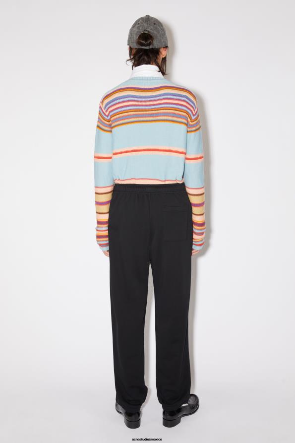 Acne Studios vestir negro 0T4HT318 pantalones de chándal de algodón unisex