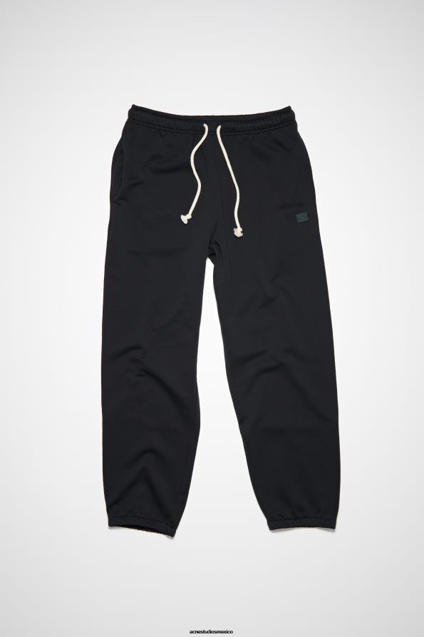 Acne Studios vestir negro 0T4HT318 pantalones de chándal de algodón unisex