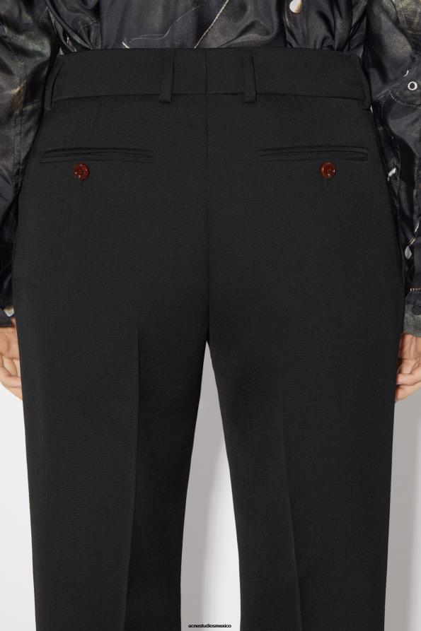 Acne Studios vestir negro 0T4HT330 pantalones de sastre estrechos