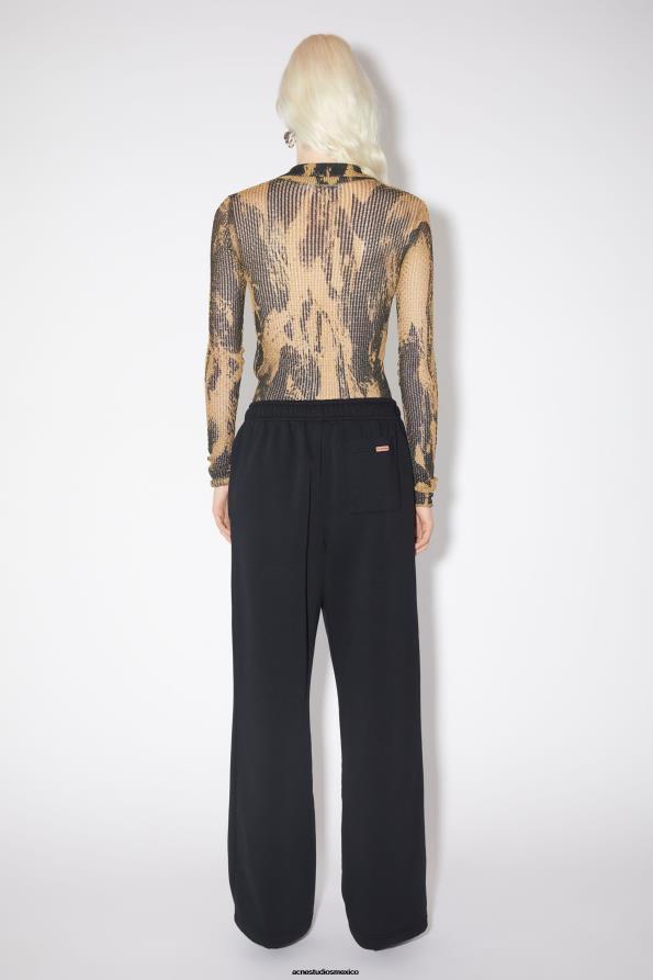 Acne Studios vestir negro 0T4HT332 pantalones de chándal de algodón
