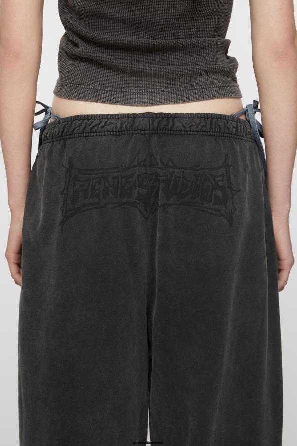 Acne Studios vestir negro descolorido 0T4HT297 pantalones deportivos