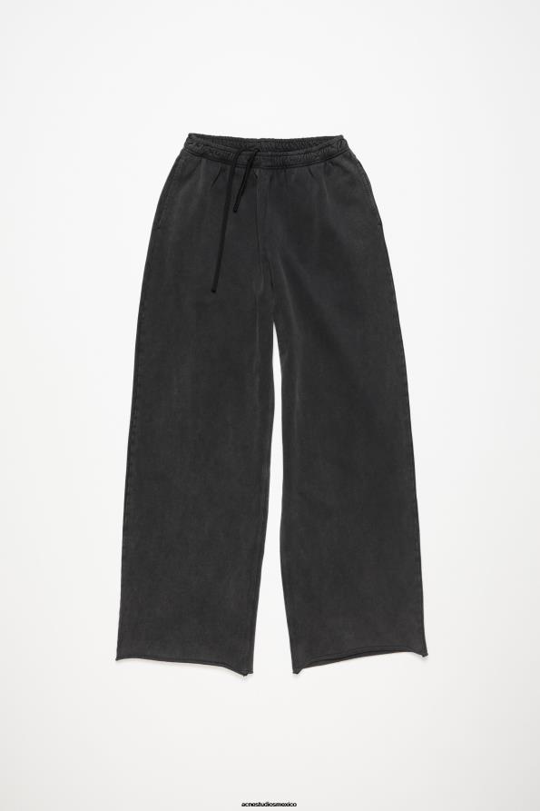 Acne Studios vestir negro descolorido 0T4HT297 pantalones deportivos