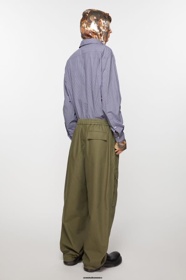 Acne Studios vestir verde oliva 0T4HT1097 pantalones cargo