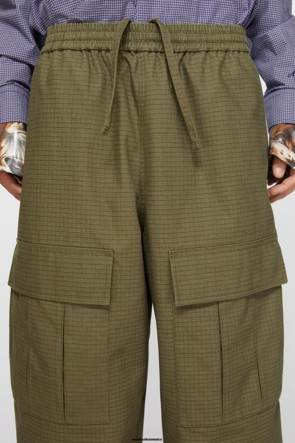 Acne Studios vestir verde oliva 0T4HT1097 pantalones cargo
