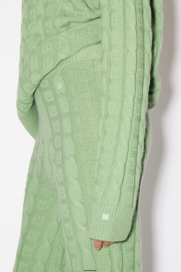 Acne Studios vestir verde salvia 0T4HT316 pantalones de lana de ochos unisex