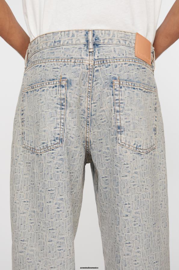 Acne Studios vestir azul/beige 0T4HT1127 Vaqueros holgados - 1981m
