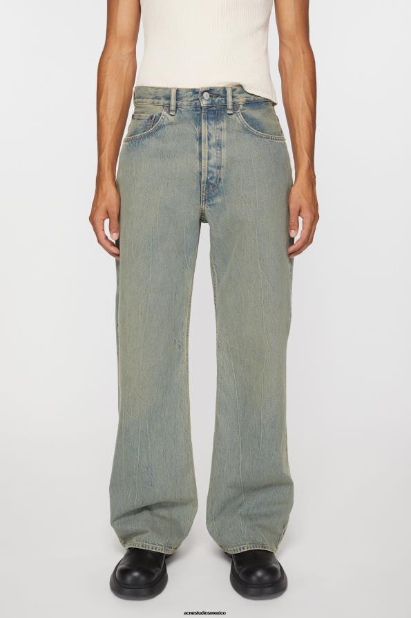 Acne Studios vestir azul/beige 0T4HT1204 vaqueros holgados - 2021m