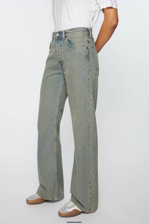Acne Studios vestir azul/beige 0T4HT223 vaqueros holgados - 2021f
