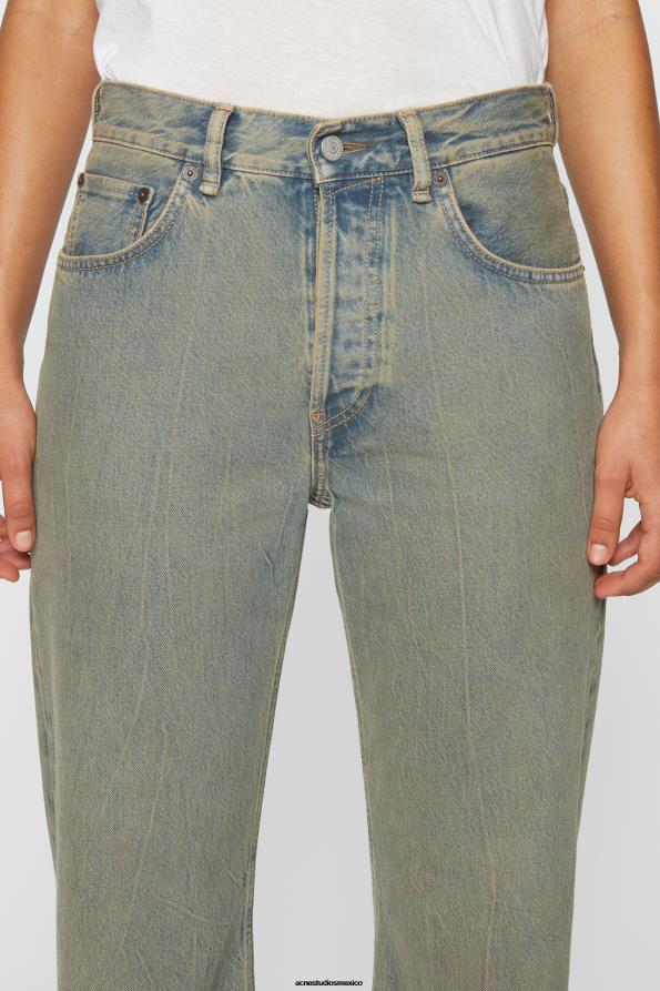 Acne Studios vestir azul/beige 0T4HT223 vaqueros holgados - 2021f