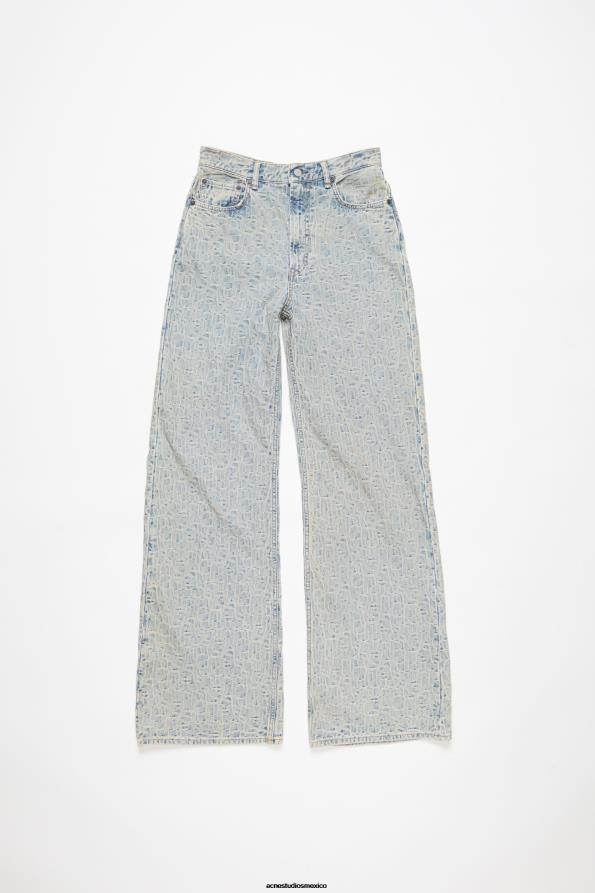 Acne Studios vestir azul/beige 0T4HT225 vaqueros relajados - 2022