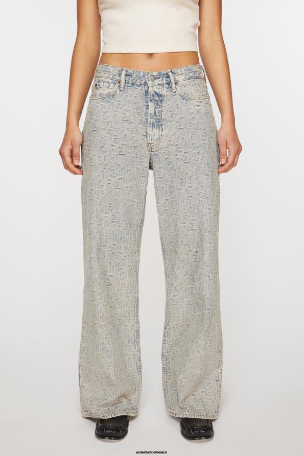 Acne Studios vestir azul/beige 0T4HT441 Vaqueros holgados - 1981f