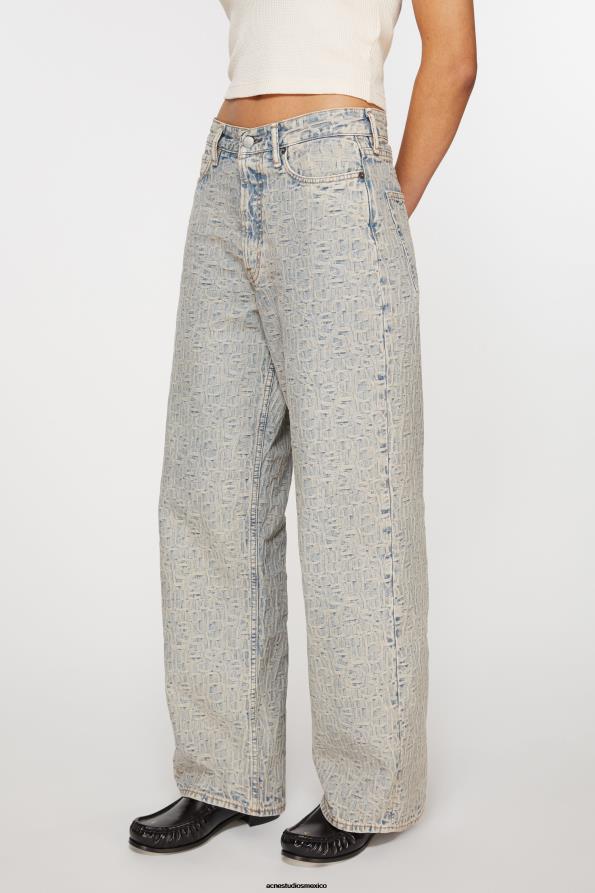 Acne Studios vestir azul/beige 0T4HT441 Vaqueros holgados - 1981f