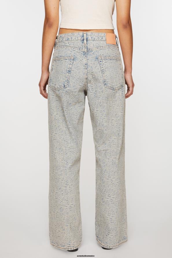 Acne Studios vestir azul/beige 0T4HT441 Vaqueros holgados - 1981f