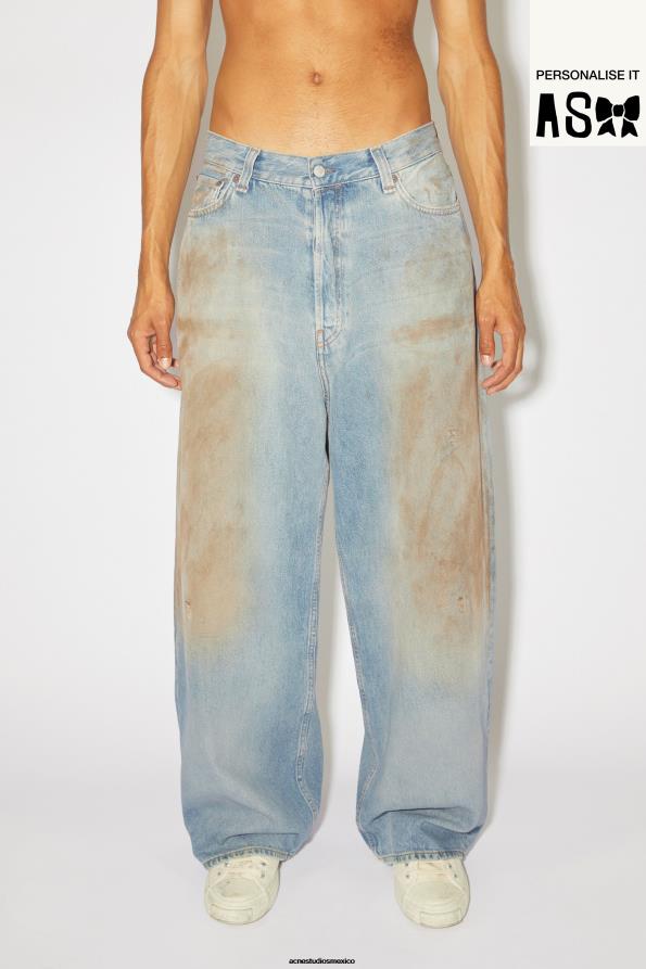 Acne Studios vestir azul medio 0T4HT1205 jeans súper holgados - 2023 unisex