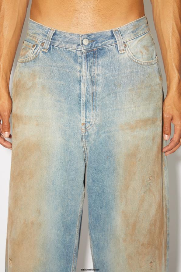 Acne Studios vestir azul medio 0T4HT1205 jeans súper holgados - 2023 unisex