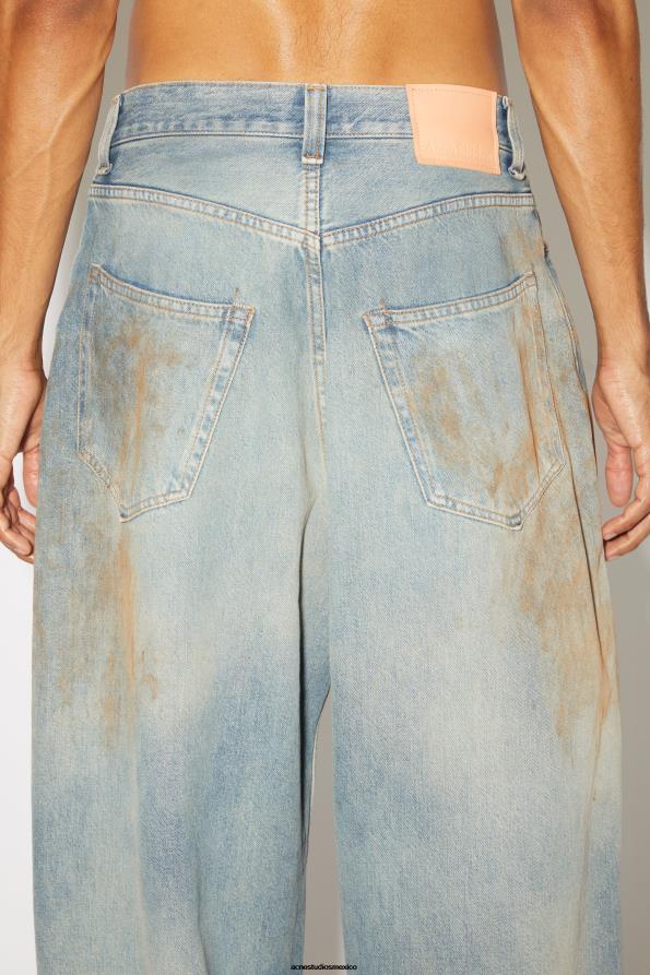 Acne Studios vestir azul medio 0T4HT1205 jeans súper holgados - 2023 unisex