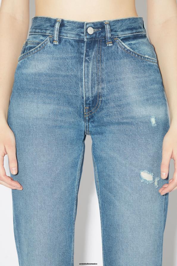 Acne Studios vestir azul medio 0T4HT232 vaqueros de corte regular - 1977