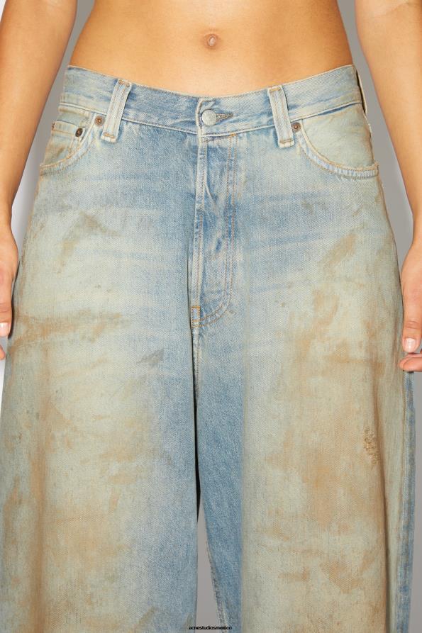Acne Studios vestir azul medio 0T4HT437 jeans súper holgados - 2023 unisex
