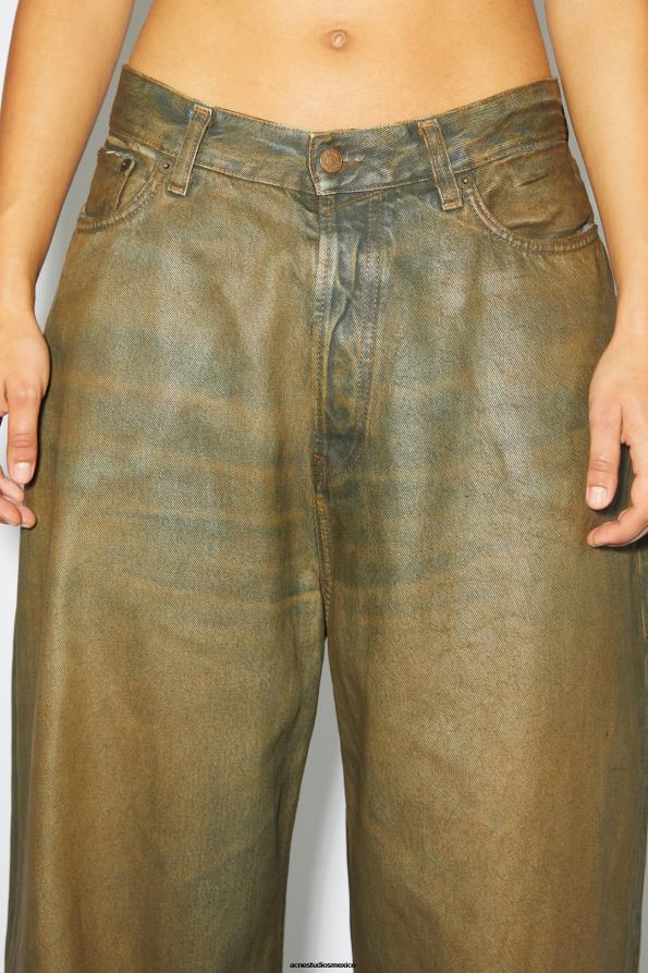 Acne Studios vestir azul medio 0T4HT438 jeans súper holgados - 2023 unisex