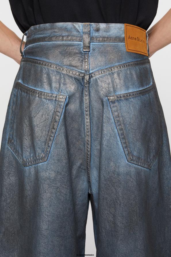 Acne Studios vestir azul plateado 0T4HT1045 jeans súper holgados - 2023m
