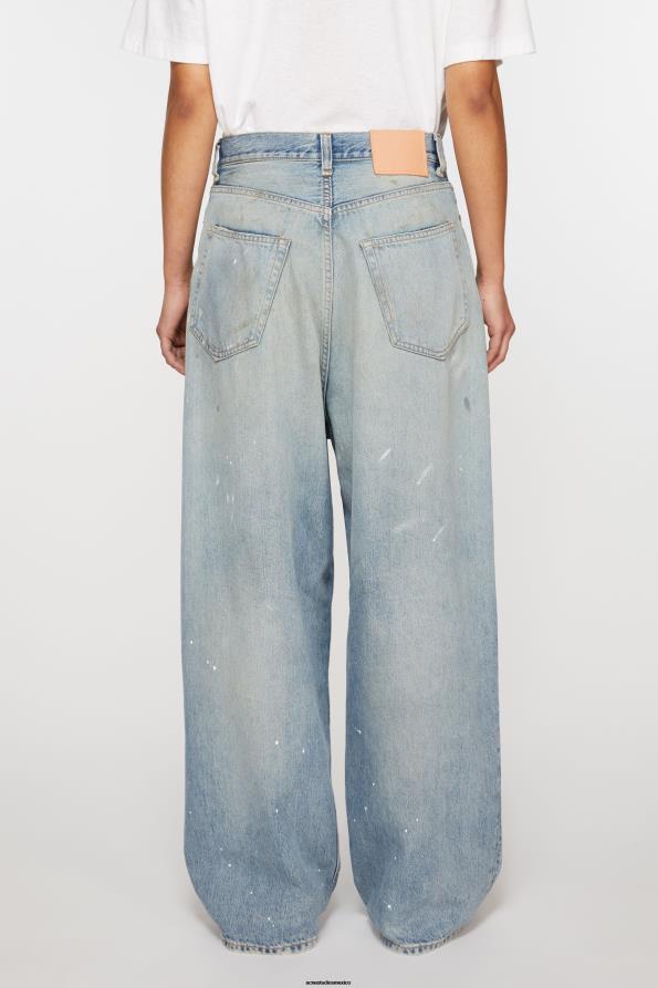 Acne Studios vestir gris antracita 0T4HT220 jeans súper holgados - 2023f